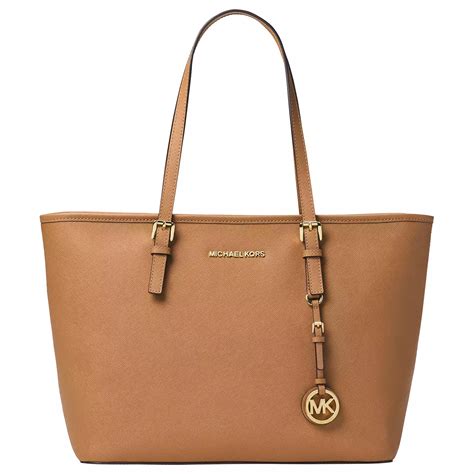 jet set large leather pocket tote bag michael kors|michael kors airplane print bag.